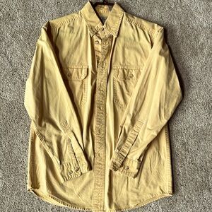 LL Bean, men’s stonewashed canvas shirt size S